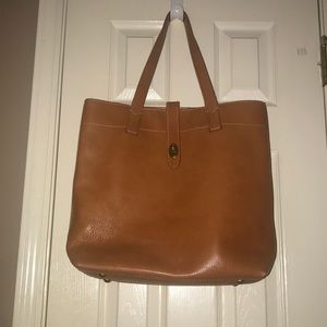 Fossil leather shoulder bag/tote